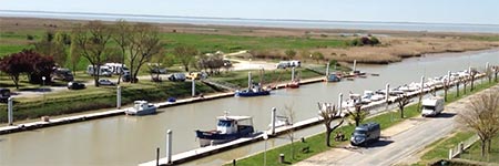 Vue aérienne du chantier